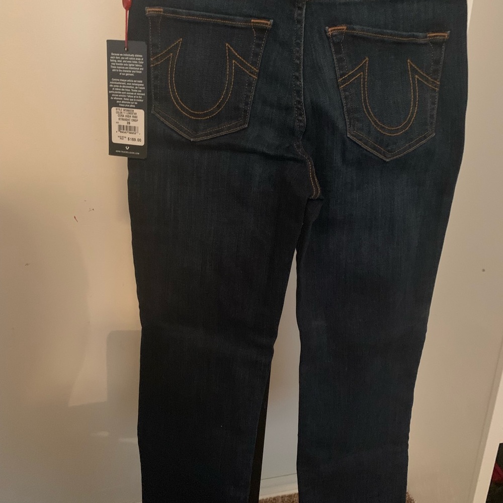 True Religion High wasted cuffed jeans size 26